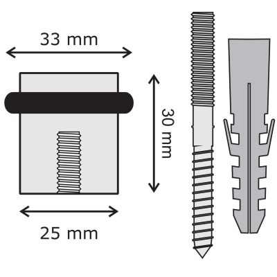 5. 25/30 mm Stainless Steel Door Stopper KOWALSKI