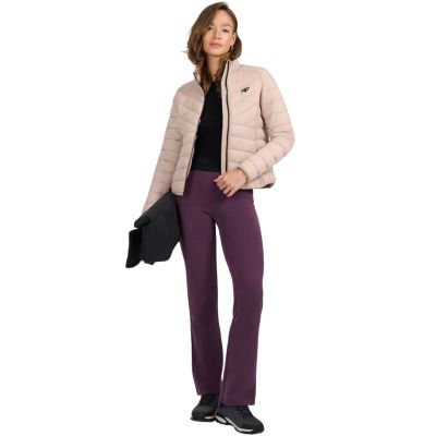 8. Women's jacket 4F F0855 beige 4FWSS26TDJAF0855 83S