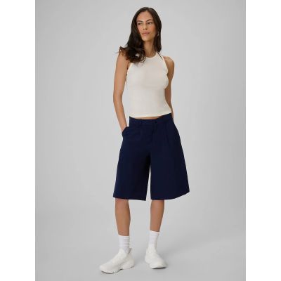 3. Women's slim ribbed knit top 4F 4FRSS26TSLEF338-12S
