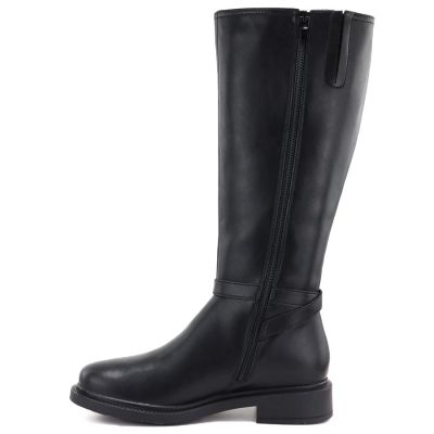 7. Sergio Leone KZ-32-S black leather women's boots