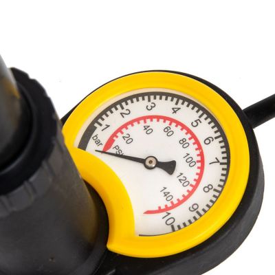 18. Dunlop Foot Bicycle Pump with Gauge 175416