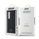 7. DKNY Magsafe Plain Leather Metal Stack Logo Case for Samsung Galaxy Z Fold 6 - Black