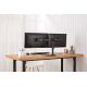 33. DIGITUS DOUBLE DESK STAND 2XLCD MAX. 32" MAX. 2X 8KG TILT-SWIVEL QUICK-RELEASE DA-90401