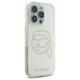 4. Karl Lagerfeld IML Rhinestones Karl Head Case for iPhone 16 Pro - Clear