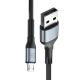 2. 3mk Hyper Cable N-SERIES USB-A / MicroUSB 1m 5V/2.4A 12W / black