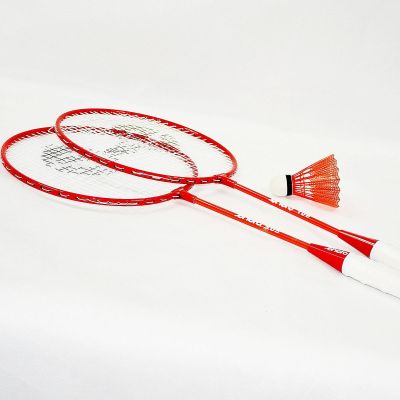 8. BADMINTON SET IN RED ORANGE ENERO 105 CASE