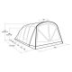 2. Outwell Florida 6 Air 6-Person Tunnel Tent Green