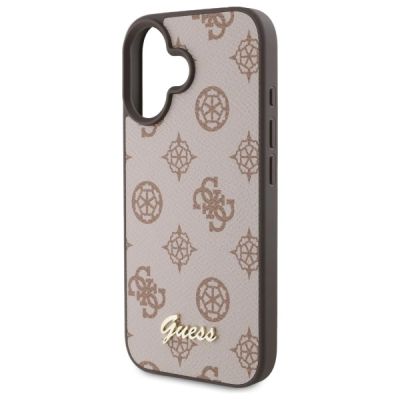 6. Guess Peony Script MagSafe iPhone 16 Case - Brown