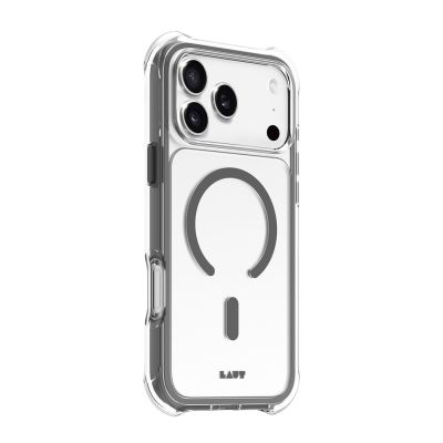 2. LAUT AERO PROTECT mobile phone case 17.5 cm (6.9") Gray, Transparent