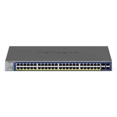 12. Switch Netgear GS752TXPv3 52p PoE 380W (PoE+: 48p) Managed Gigabit/10G