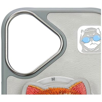 7. Nimmy Glasses Cool Cat MagSafe Case for iPhone 16 - Gray