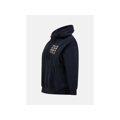 2. Women's PEAK PERFORMANCE W Terry Graphic Hoodie, black
