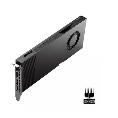 4. PNY NVIDIA RTX 4000 Ada Generation graphics card, 20 GB GDDR6 160-bit, PCIe 4.0 x16, Single Slot, 4x DP 1.4a, ATX - ATX bracket, 1x 16-pin power supply cable, small box