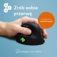 8. Ergonomic R-Go Pele HE left Bluetooth mouse sidabrina
