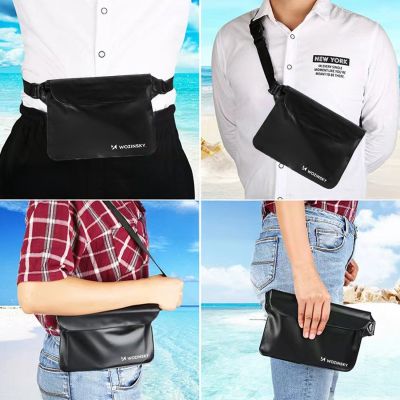 6. Wozinsky WWS-01 Waterproof PVC Waist Bag - Black