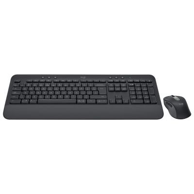 5. Logitech Signature MK650 Combo For Business Keyboard Included Mouse Office Bluetooth QWERTY American International Graphite