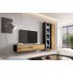 7. VIGO full display cabinet '180' 180/40/30 black/wotan oak