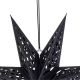 4. PAPER DECORATION STAR 50CM 7 ARMS BLACK