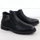 2. Men’s Black Warm-Lined Zip-Up Ankle Boots VanHorn AN71309