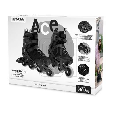 3. Spokey Ace SPK-944789 roller skates size 46