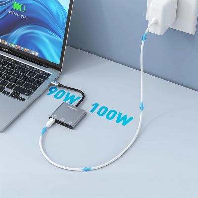 6. Hub Wozinsky WHCH-01 USB-C PD 100W HDMI 4K@30Hz USB-A 10Gbps - gray