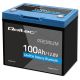 6. Qoltec LiFePO4 53714 Lithium Iron Phosphate Battery | 12.8V | 100Ah | 1280Wh | Bluetooth | BMS