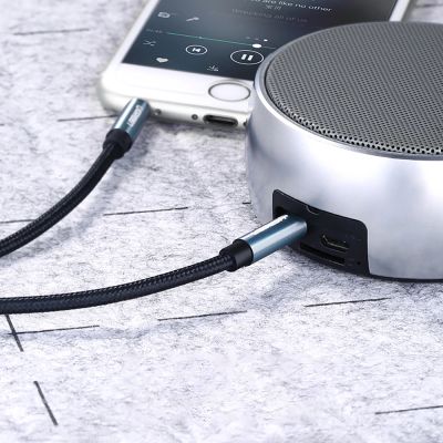 12. Ugreen angled AUX cable 2 x mini jack 3.5 mm 1.5m blue (AV112)