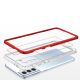 5. Clear 3in1 Case for Samsung Galaxy S21 + 5G (S21 Plus 5G) Frame Gel Cover Red