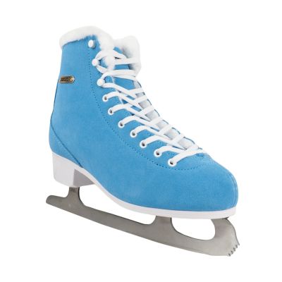 7. Roces Suede Eco-Fur Figure Skates Blue and White 450702 004