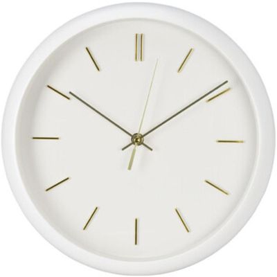PP WALL CLOCK 30x4.5CM WHITE