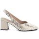 2. Beige leather pumps with strap Cambell 35306