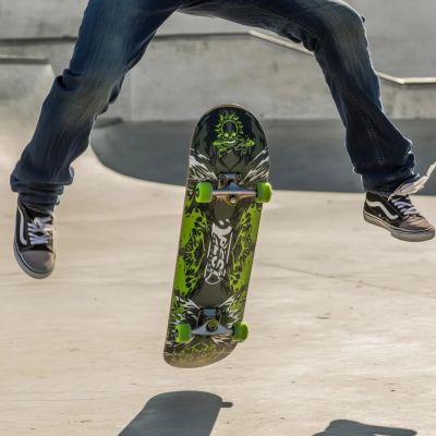 12. GREEN GHOST BEST SPORTING WOODEN SKATEBOARD