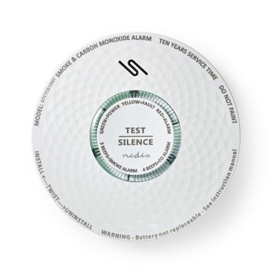 2. Nedis DTCTCS10WT Smoke and Carbon Monoxide Detector
