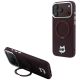 Karl Lagerfeld with Ring Stand 360 Choupette Head Pin MagSafe case for iPhone 18 Pro / 17 Pro - burgundy
