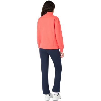 9. Champion Full Zip Suit Women's Tracksuit Orange and Navy Blue 118289 RS073