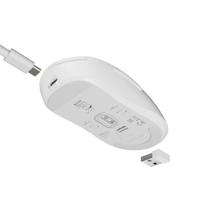 12. Fury Tanto T4 12000 DPI RGB White Wireless Gaming Mouse