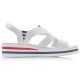 15. Rieker W V02Y5 wedge sandals white 