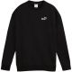 Puma Women's ESS Small No. 11 Logo Relaxed Crew Sweatshirt Black 684975 01