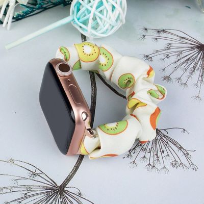 2. Fabric band for Apple Watch 38 / 40 / 41 mm strap bracelet rubber band - kiwi