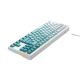 4. Havit KB901L Gaming Keyboard (White and Green)