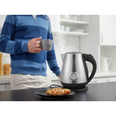 17. ESPERANZA ELECTRIC KETTLE THAMES 1.7 L MATT SILVER EKK029