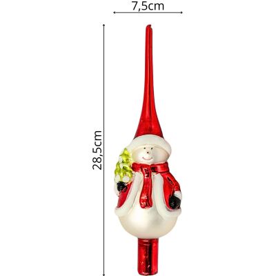 4. CHRISTMAS TREE TOP 28.5 CM SNOWMAN