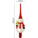4. CHRISTMAS TREE TOP 28.5 CM SNOWMAN