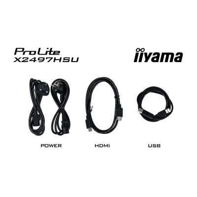 43. iiyama ProLite X2497HSU-B1 computer monitor 60.5 cm (23.8") 1920 x 1080 px Full HD LED Black