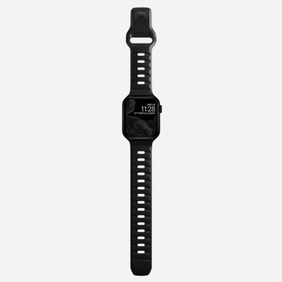 7. Nomad Sport Strap Band Black Aluminum, Rubber