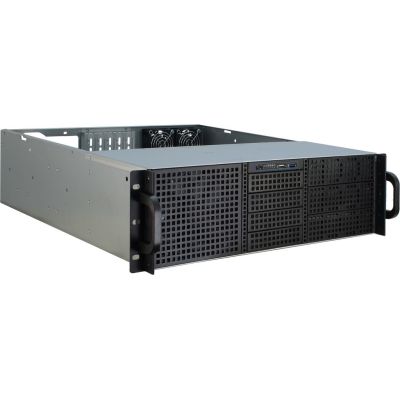 2. Inter-Tech 3U-30248 Black Stainless Steel Stand