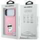 8. Karl Lagerfeld Smooth Choupette Sketch MagSafe Case for iPhone 18 Pro / 17 Pro - Pink