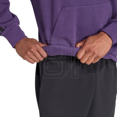 12. Men's adidas Essentials 3-Stripes Fleece Sweatshirt Purple JX0740