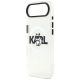 6. Karl Lagerfeld IML Choupette Sketch Logo MagSafe iPhone Air Case - Clear