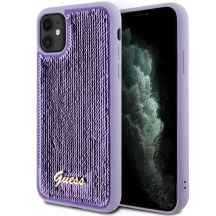 Guess Sequin Script Metal case for iPhone 11 / Xr - purple
